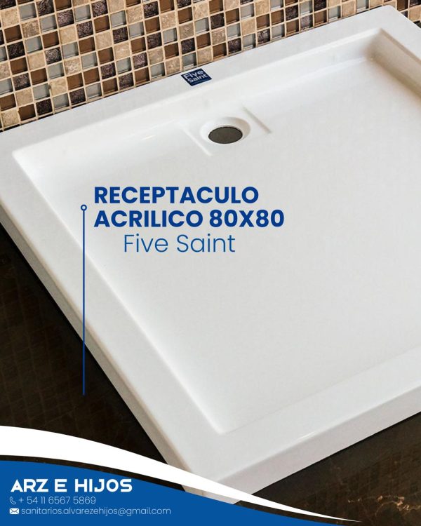 RECEPTACULO ACRILICO80 cm X 80 cm - FIVE SAINT